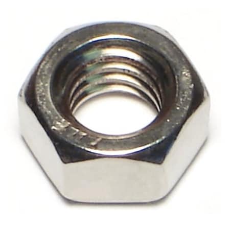 Midwest Fastener Hex Nut, 5/16"-18, 18-8 Stainless Steel, Not Graded, 10 PK 63806